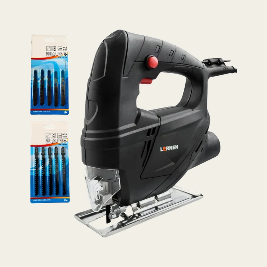 Sierra Caladora 400w 3000 Rpm Cuchillo 55mm + 10 Sierras - LERNEN